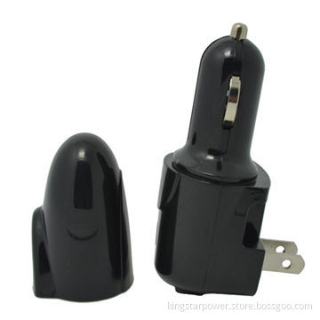 Portable 2 in 1 Home and Car Charger Travel Adapter